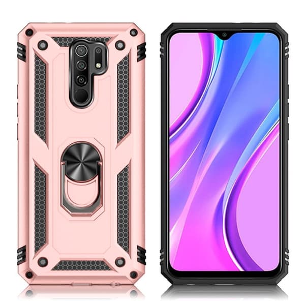 Bofink Combat Xiaomi Redmi 9 Etui - Rødguld Pink