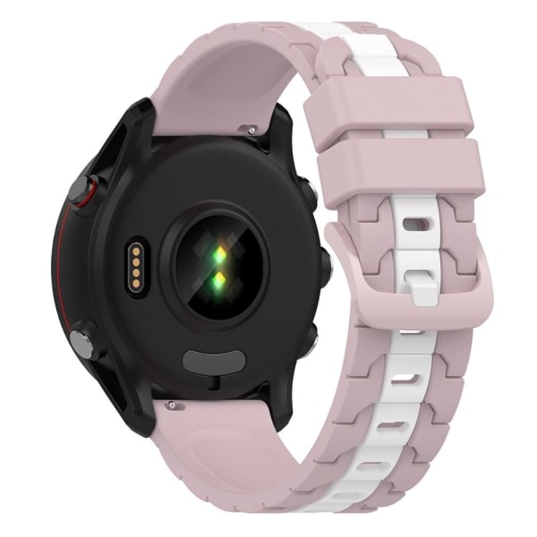 Garmin Forerunner 255 / Vivoactive HR dual color silicone watch Rosa