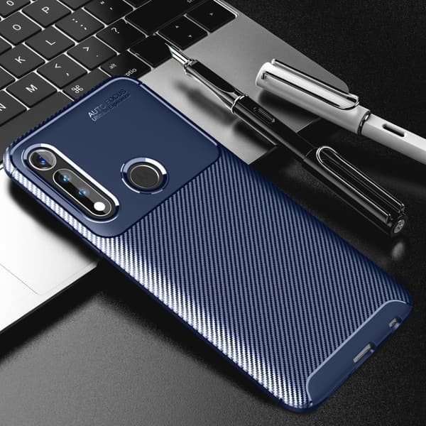 Carbon Shield Motorola Moto G Power deksel - Blå Blue