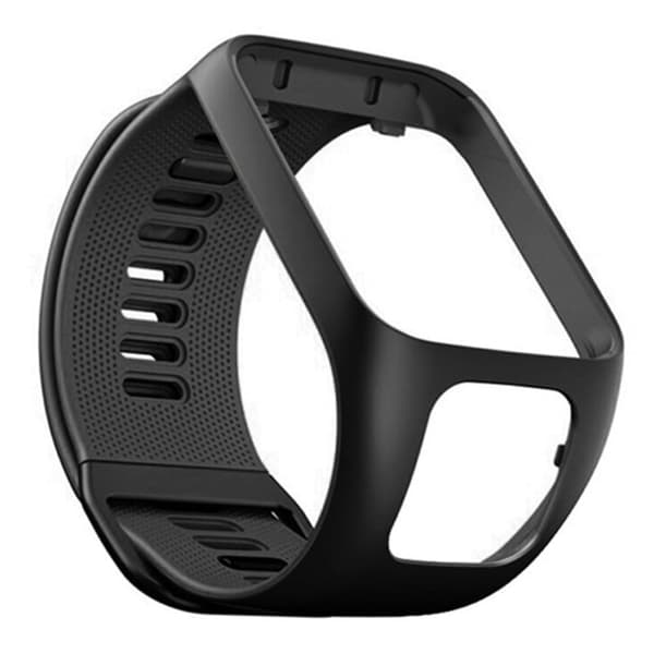 Silikoneurrem til TomTom-ur - Sort Black