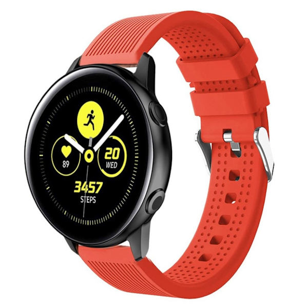 Samsung Galaxy Watch Active silikoni Kellon Ranneke - Oranssi Orange