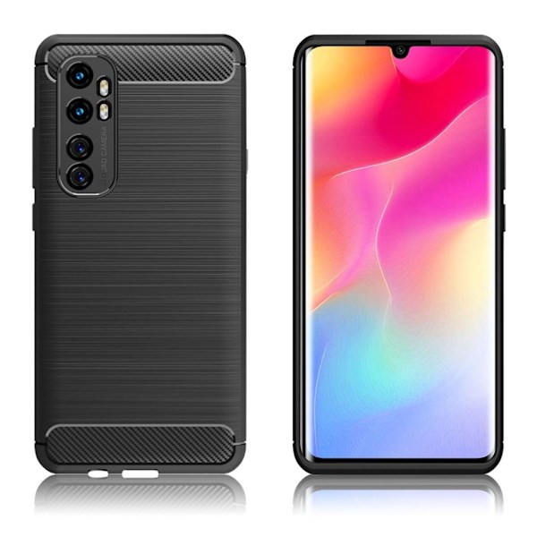 Carbon Flex kuoret Xiaomi Mi Note 10 Lite - Musta Black