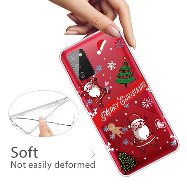 Juleetui til Samsung Galaxy A03s - To Julemænd Multicolor