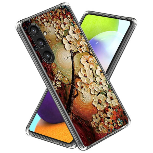 Deco Samsung Galaxy S23 FE skal - Blomma Brun