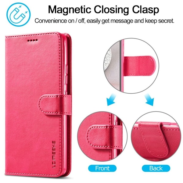 LC.IMEEKE Samsung Galaxy A42 5G flip etui - Rose Red