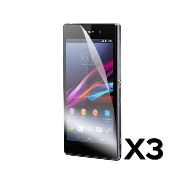 Sony Xperia Z1 Näytön suojakalvo (3 kpl) Transparent 0e0d | Transparent |  Hårdplast | Fyndiq