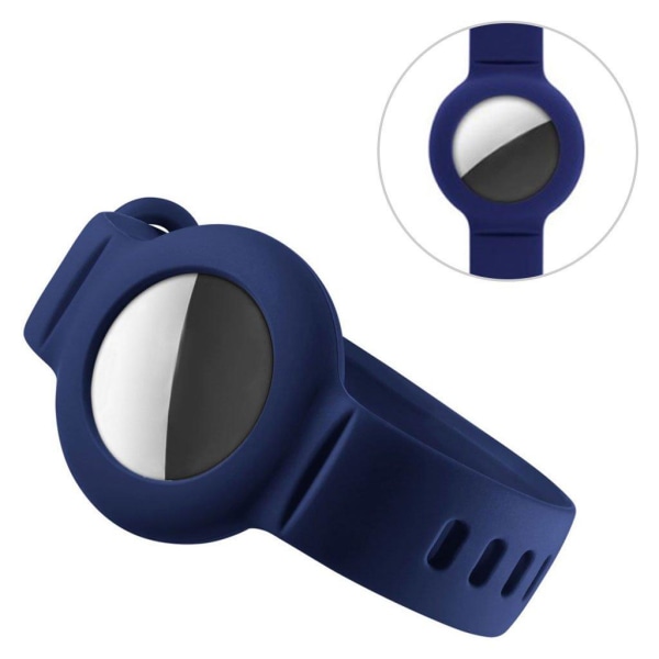 ENKAY AirTags silicone watch strap - Blue Blue