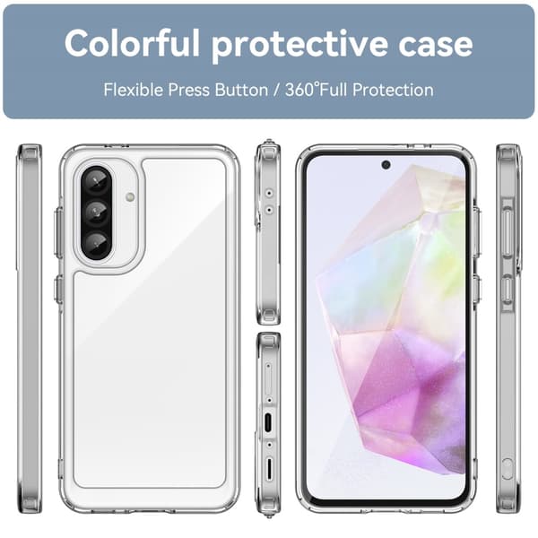 Samsung Galaxy A36 smart akryl cover - Transparent Transparent
