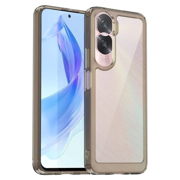 Honor 90 Lite / Honor X50i smart telefonskal i akryl - Transparent Grå Silvergrå