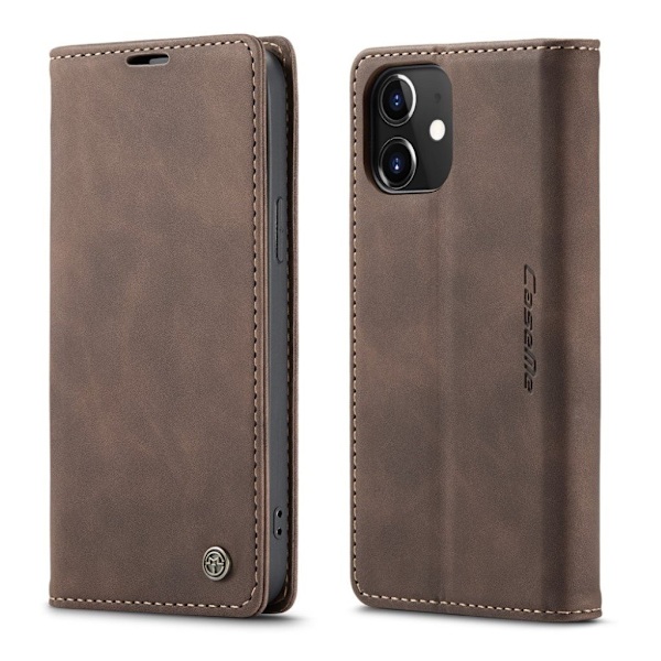 CaseMe vintage iPhone 12 Mini fodral - Brun Brun