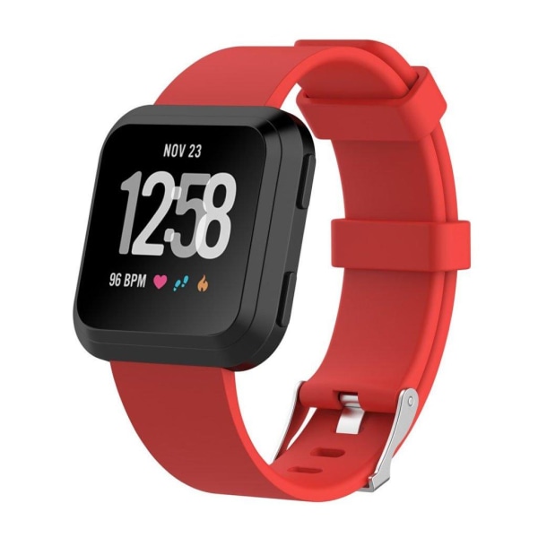 Fitbit Versa blød TPE urrem - Størrelse: L / Rød Red