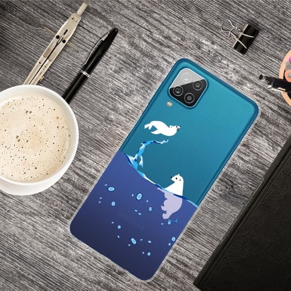 Deco Samsung Galaxy A12 5G kotelot - Jääkarhu Multicolor