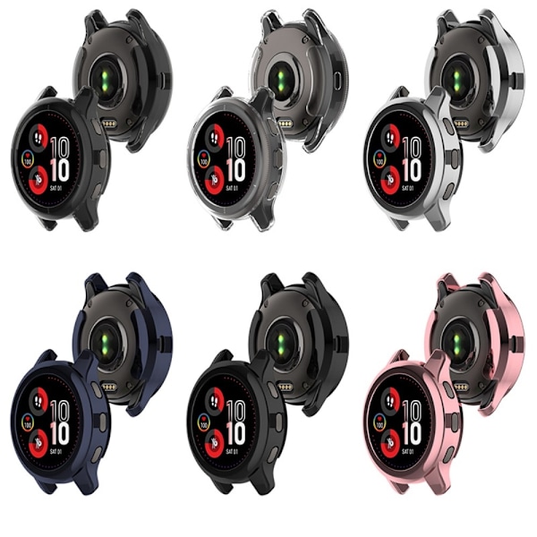 Garmin Venu 2 Plus sähköpinnoitettu suojus - Musta Black