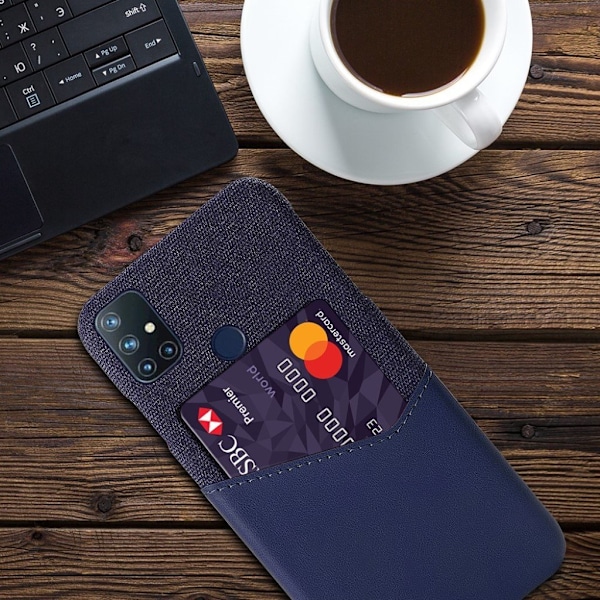 Bofink OnePlus Nord N10 5G Card cover - blå Blue