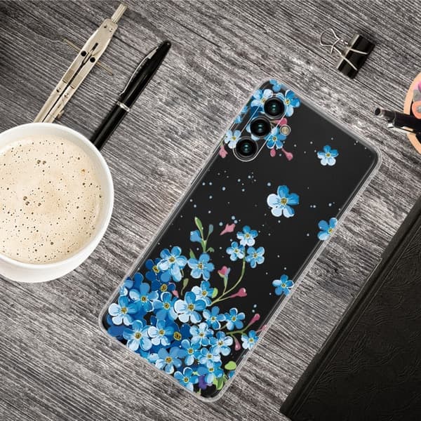 Deco Samsung Galaxy A13 5G skal - Blå Blommor multifärg