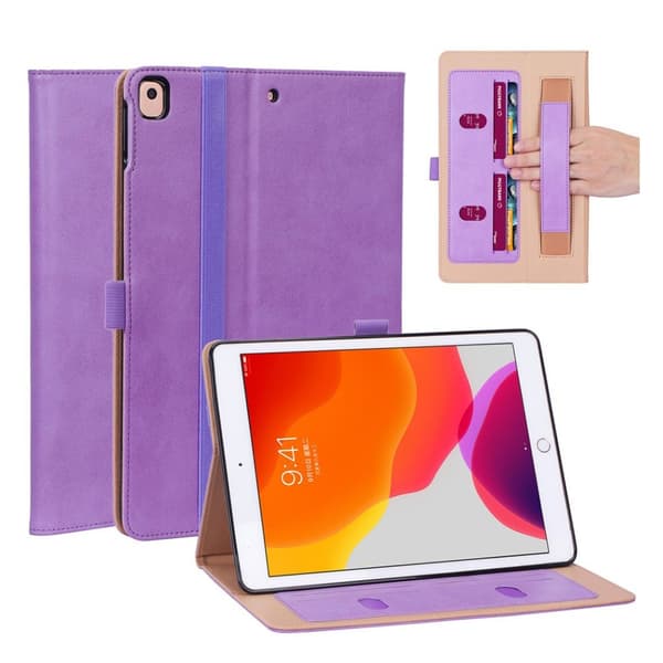 iPad 10.2 (2019) cool læder flip etui - Lilla Purple