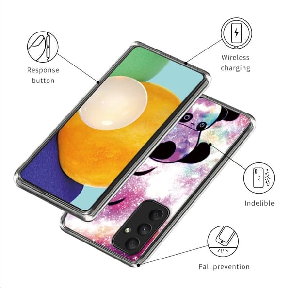 Deco Samsung Galaxy A55 kotelot - Panda Pink