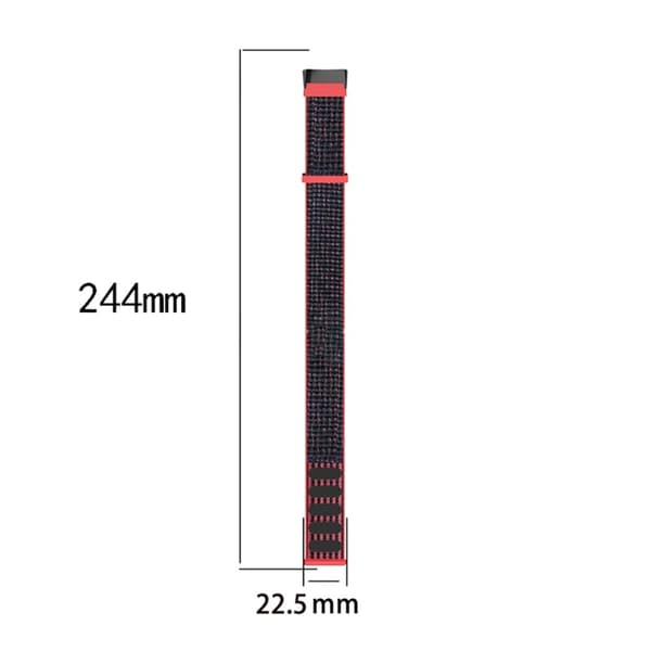 Elastisk klokkerem i nylon Fitbit Charge 5 - Mørkeblå Blue