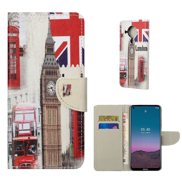 Wonderland Nokia 5.4 Flippetui - Big Ben Multicolor