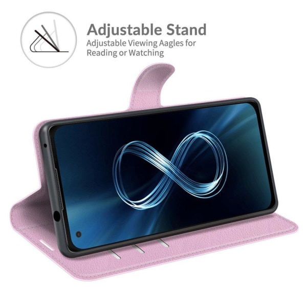 Classic Asus Zenfone 8 Flip Etui - Lyserød Pink