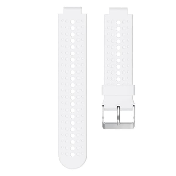 Garmin Forerunner 220/230/235/620/630 silikoneurrem med runde huller - hvid White