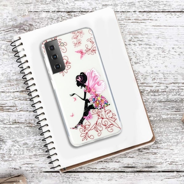 Deco Samsung Galaxy S21 Plus Etui - pige Multicolor