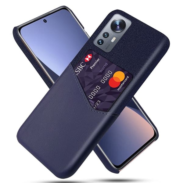 Bofink Xiaomi 12 / 12x Kredittkort Deksel - Blå Blue