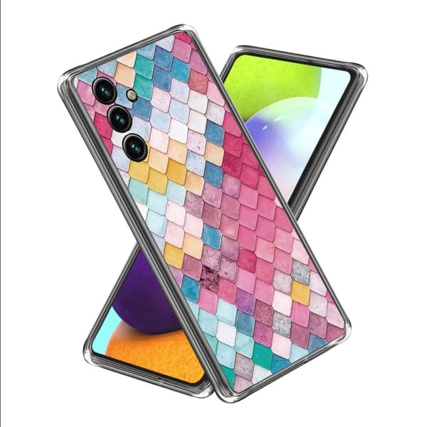 Deco Samsung Galaxy A35 kotelot - Sateenkaari Rhombus Multicolor