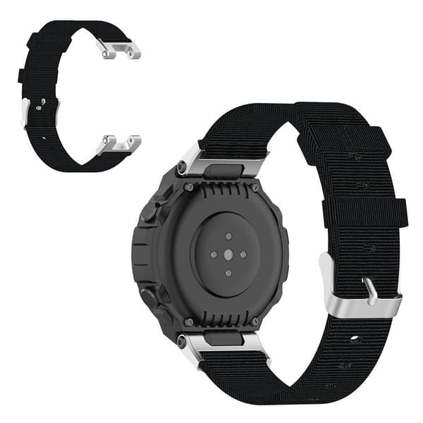 Amazfit T-Rex Pro / T-Rex nylon kellonauha - Musta Black
