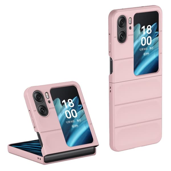 Deksel med mykt grep for Oppo Find N2 Flip - Rosa Pink