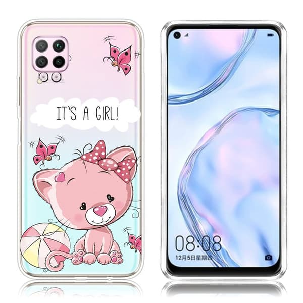 Deco Huawei P40 Lite / Nova 6 SE Cover - DET ER EN PIGE Multicolor
