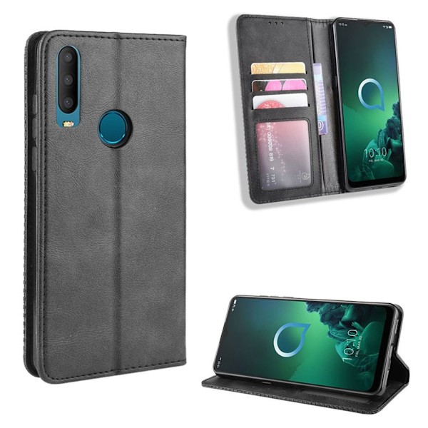 Bofink Vintage Alcatel 3X (2019) etui – Sort Black