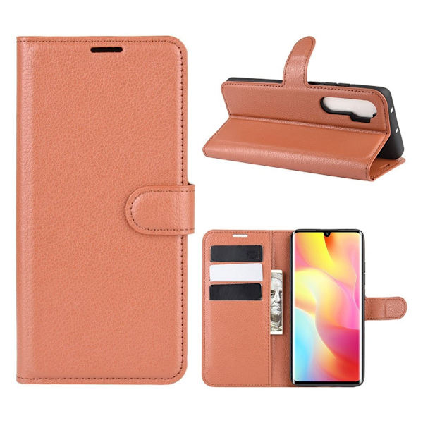 Classic Xiaomi Mi Note 10 Lite flip etui - Brun Brown