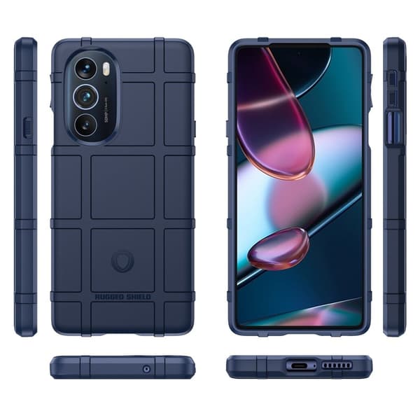Rugged Shield Suojakotelo Motorola Edge X30 - Sininen Blue