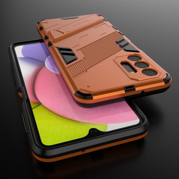 Stöttåligt Samsung Galaxy A13 5G hybridskal - Orange Orange