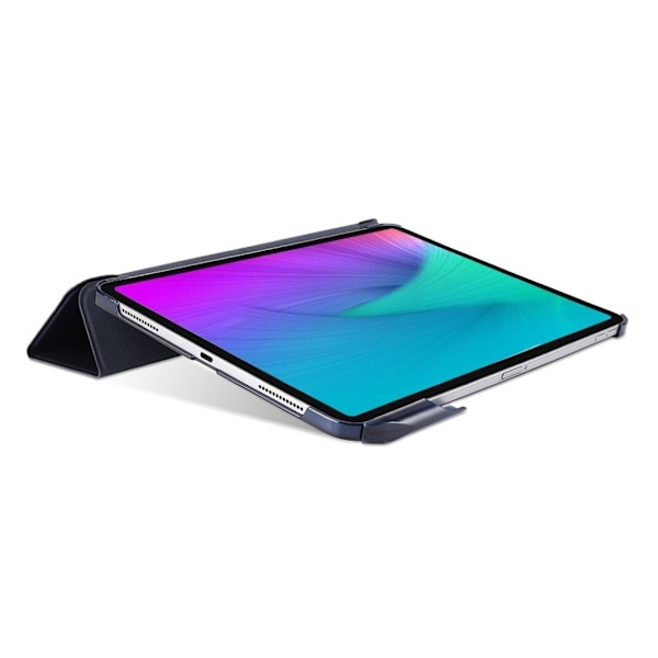 iPad Pro 11" (2018) tre-folds læder smart etui - Blå Blue