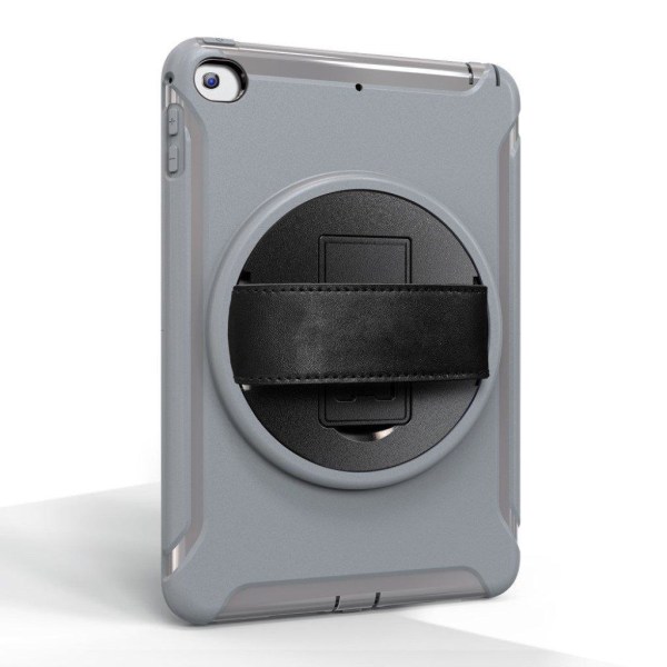 iPad Mini (2019) 3 layer multifunction hybrid case - Grey Silver grey
