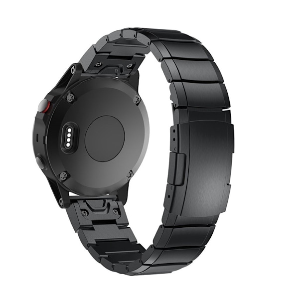 Garmin Fenix 5X urrem i rustfrit stål - sort Black
