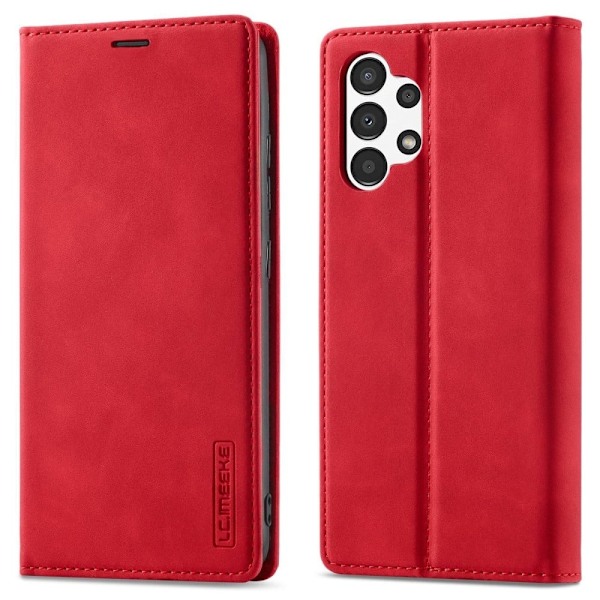 LC.IMEEKE Samsung Galaxy A13 4G flip case - Punainen Red
