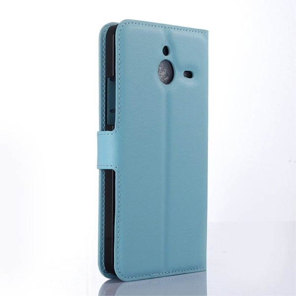 Moen Microsoft Lumia 640 XL Nahkakotelo Korttitaskuilla - Vaalea Blue
