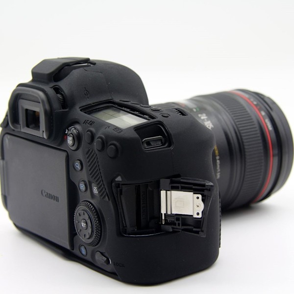 Canon EOS 6D beskyttelsesetui i blødt silikone - Sort Black