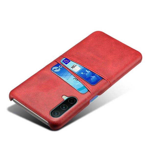 OnePlus Nord CE 5G skal med korthållare - Röd Röd