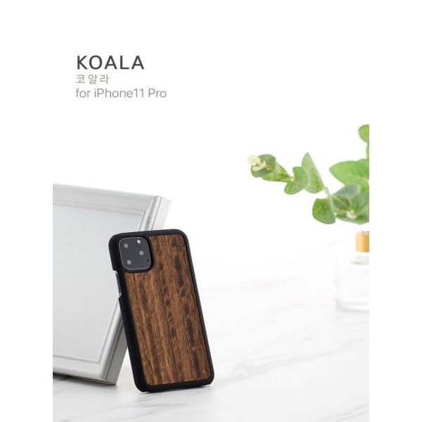 Man&Wood premium etui til iPhone 11 Pro - Koala Brown