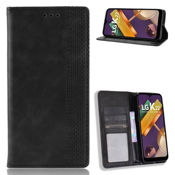 Bofink Vintage LG K22 læder etui - sort Black