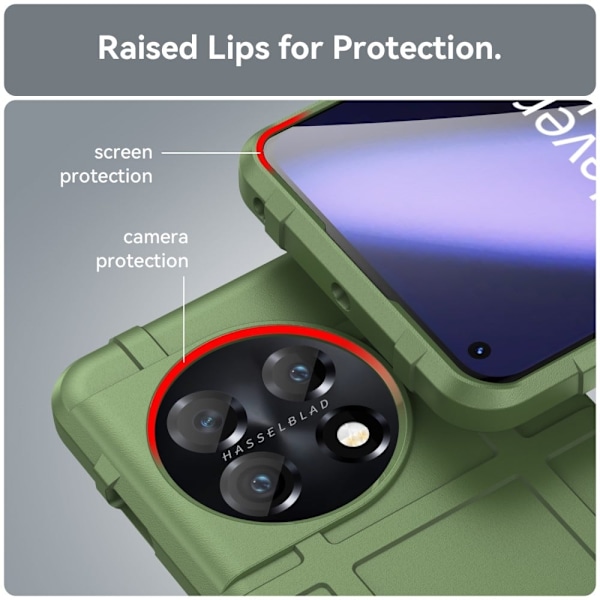 Rugged Shield Fodral OnePlus 11 - Grön Grön