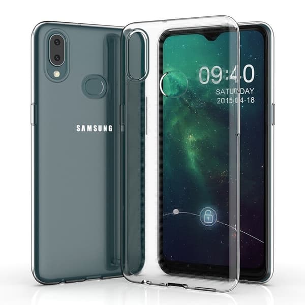 Ultratynt, gjennomsiktig etui til Samsung Galaxy A20e Transparent