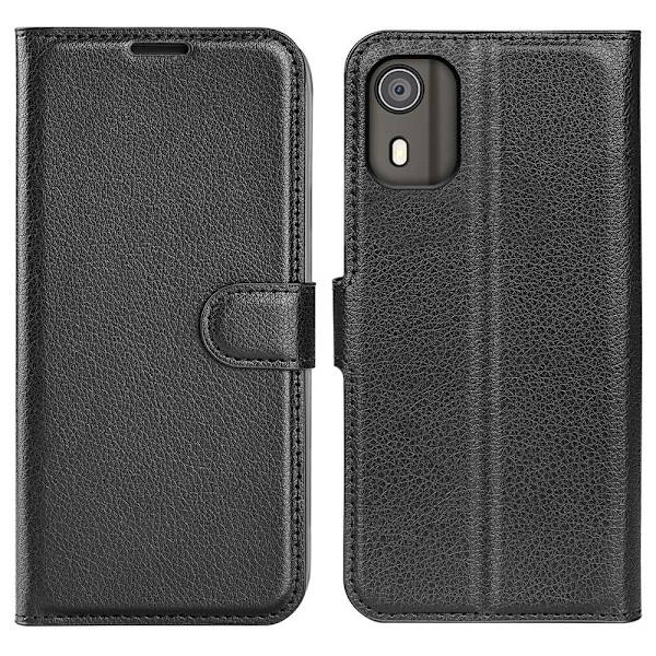 Klassisk Nokia C02 Flip Etui - Sort Black