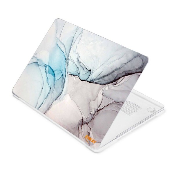HAT PRINCE Fodral till MacBook Pro 16 (A2141) med streamer-ljusmönster - Grå Och Blå Silvergrå