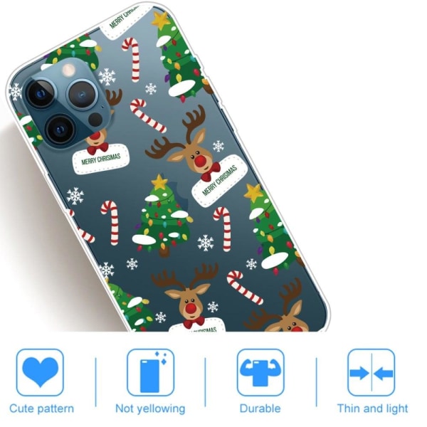 Julfodral till iPhone 14 Pro - Sockerrör multifärg
