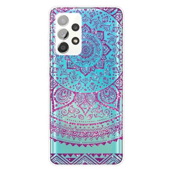 Deco Samsung Galaxy A53 5G Etui - Lilla Mandala Glitter Multicolor